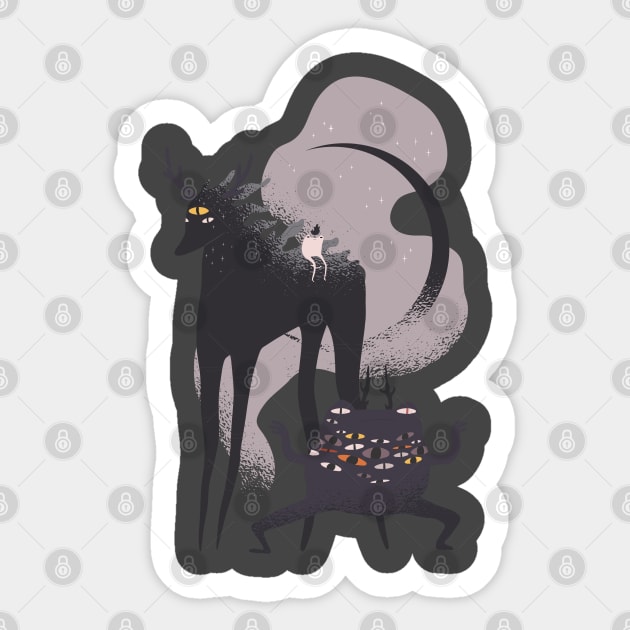 Abstract Nightmare Sticker by MimicGaming